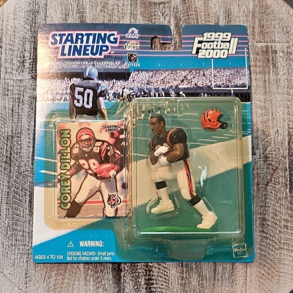 Vintage 1999 Cincinnati Bengals Corey Dillon Figurine and Card - Picture 1 of 7